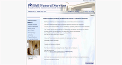 Desktop Screenshot of bellfuneralservices.com.au