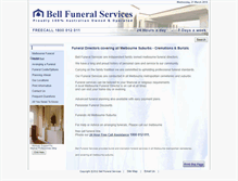 Tablet Screenshot of bellfuneralservices.com.au